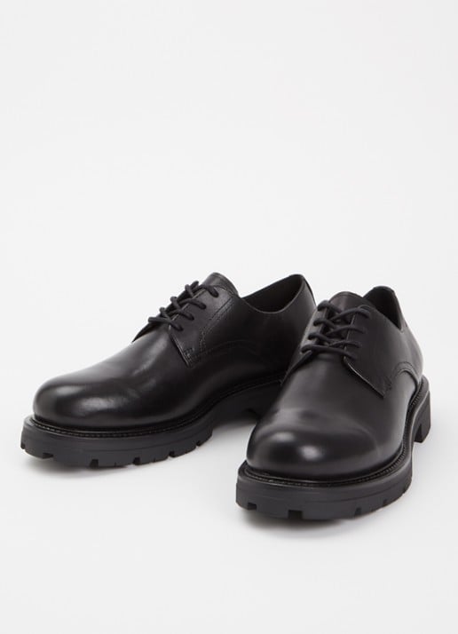 Vagabond Shoemakers Cameron veterschoen van leer - detail 3 zwart