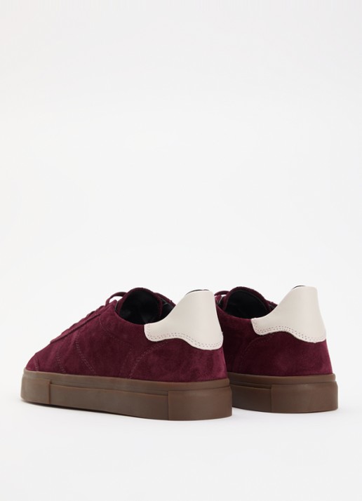 Vagabond Shoemakers Cody sneaker van suède  - achterkant bordeauxrood