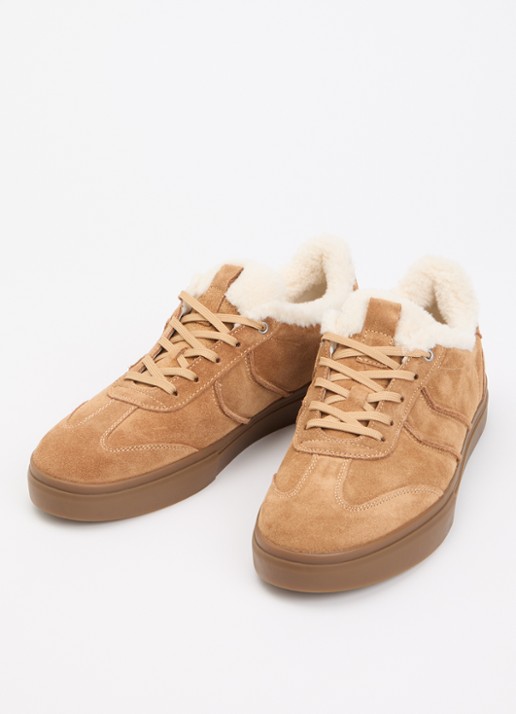 Vagabond Shoemakers Cody sneaker van suède - detail camel