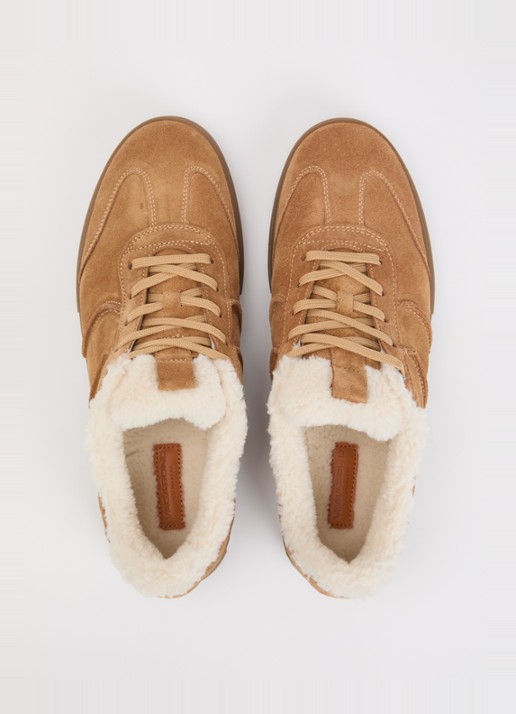 Vagabond Shoemakers Cody sneaker van suède - detail 2 camel