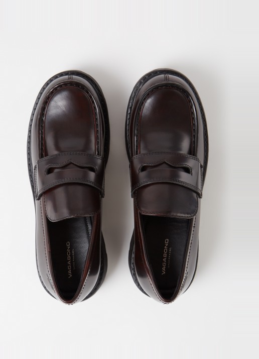Vagabond Shoemakers Cosmo 2.0 loafer van leer - detail 3 bordeauxrood