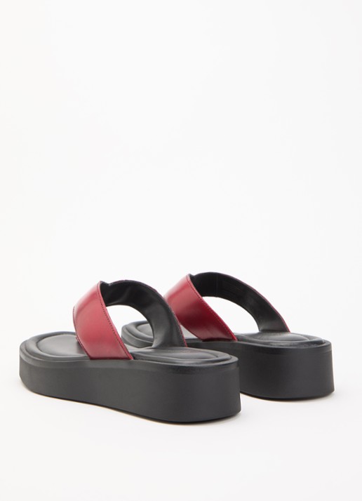Vagabond Shoemakers Danya slipper van leer - achterkant 4 donkerrood