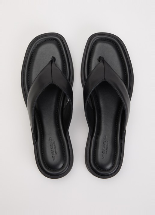 Vagabond Shoemakers Danya slippers van leer - detail 2 zwart