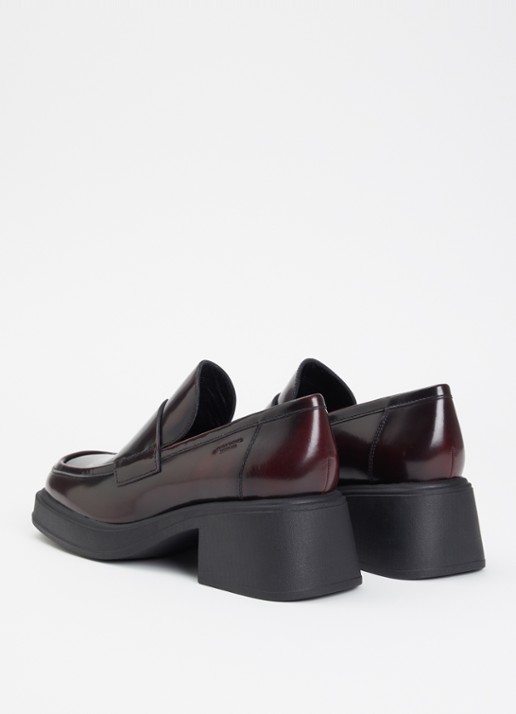 Vagabond Shoemakers Dorah loafer van lakleer - achterkant bordeauxrood