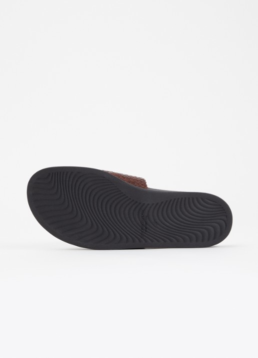 Vagabond Shoemakers Effie slipper van leer - detail 5 roodbruin