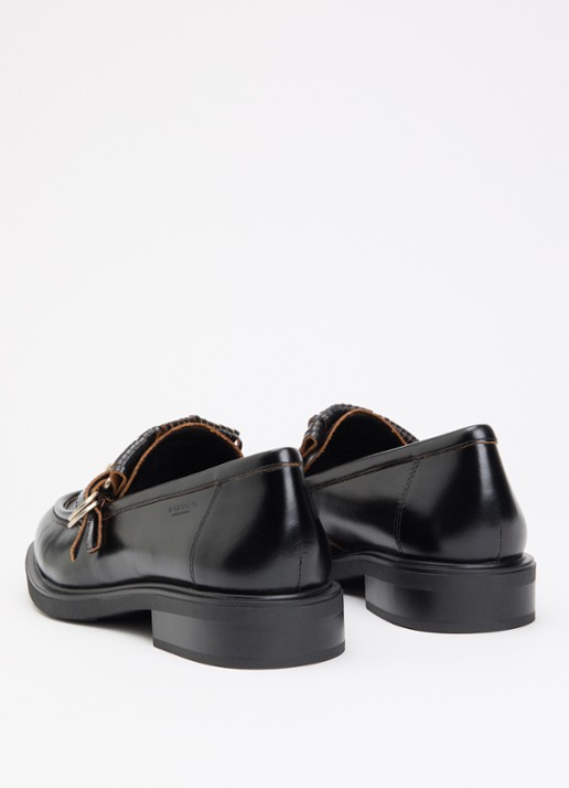 Vagabond Shoemakers Freya loafer van leer - achterkant zwart