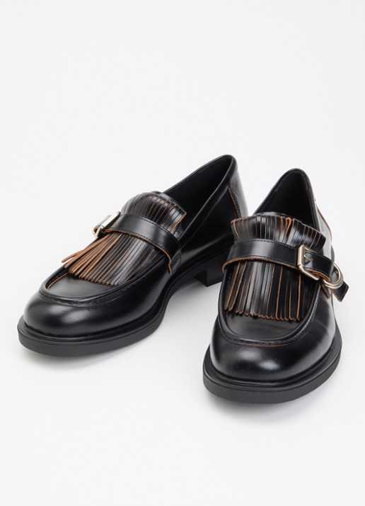 Vagabond Shoemakers Freya loafer van leer - detail 3 zwart