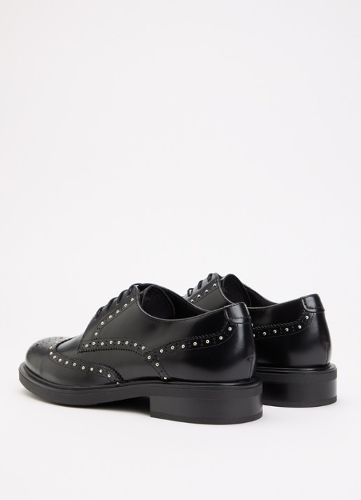 Vagabond Shoemakers Freya veterschoen van leer met studs - achterkant 3 zwart