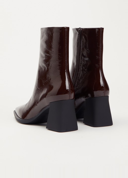 Vagabond Shoemakers Hedda enkellaarsje van leer - achterkant 4 donkerbruin