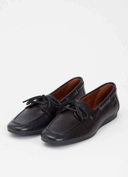 Vagabond Shoemakers Hillary bootschoen van leer  - detail zwart