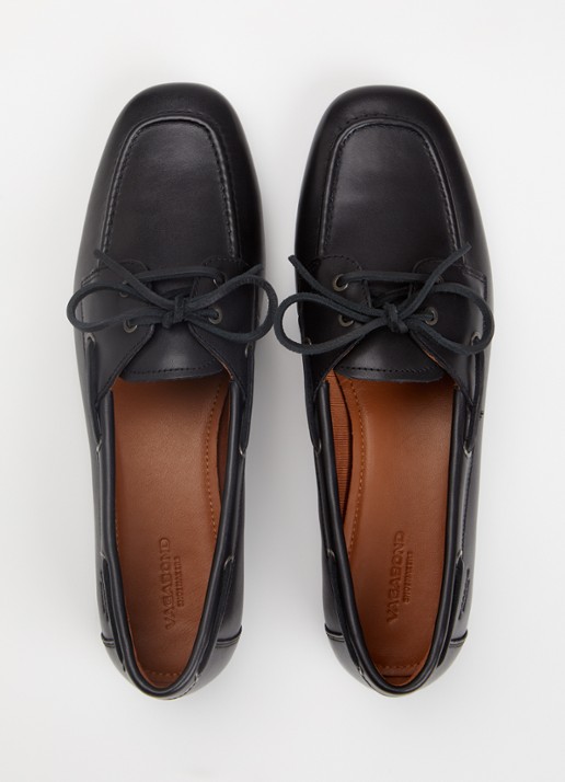 Vagabond Shoemakers Hillary bootschoen van leer  - detail 2 zwart