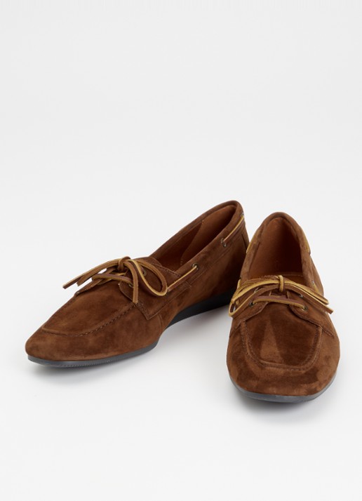 Vagabond Shoemakers Hillary bootschoen van leer  - detail kastanjebruin