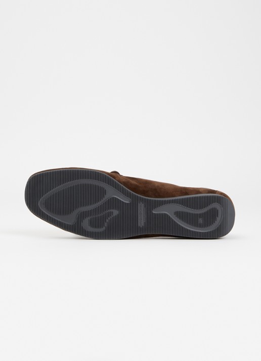 Vagabond Shoemakers Hillary loafer van suède  - detail 5 donkerbruin
