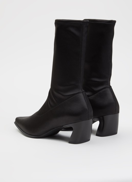 Vagabond Shoemakers Ilona enkellaarsje van satijn - achterkant 4 zwart