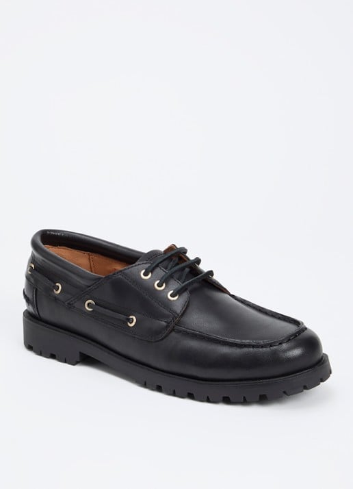 Vagabond Shoemakers Joslyn bootschoen van leer - voorkant zwart