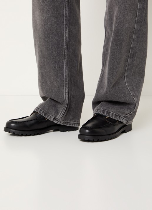 Vagabond Shoemakers Joslyn bootschoen van leer - voorkant 2 zwart
