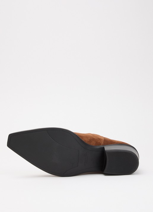 Vagabond Shoemakers Kelsey cowboylaars van suède - detail 3 cognac