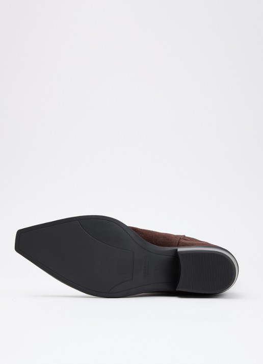 Vagabond Shoemakers Kelsey cowboylaars van suède - detail 3 donkerbruin