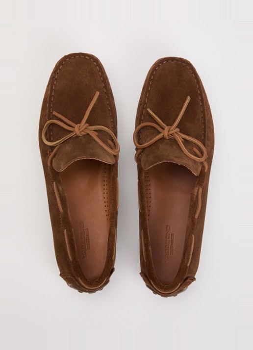 Vagabond Shoemakers Larissa bootschoen van suède - detail 2 cognac