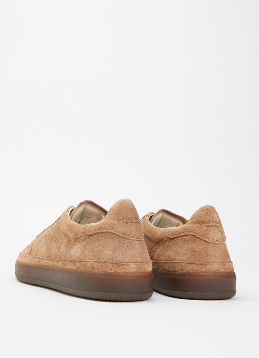 Vagabond Shoemakers Leo Court sneaker van suéde  - achterkant bruin