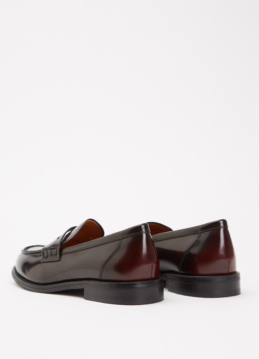 Vagabond Shoemakers Linn loafer van lakleer  - achterkant donkerbruin