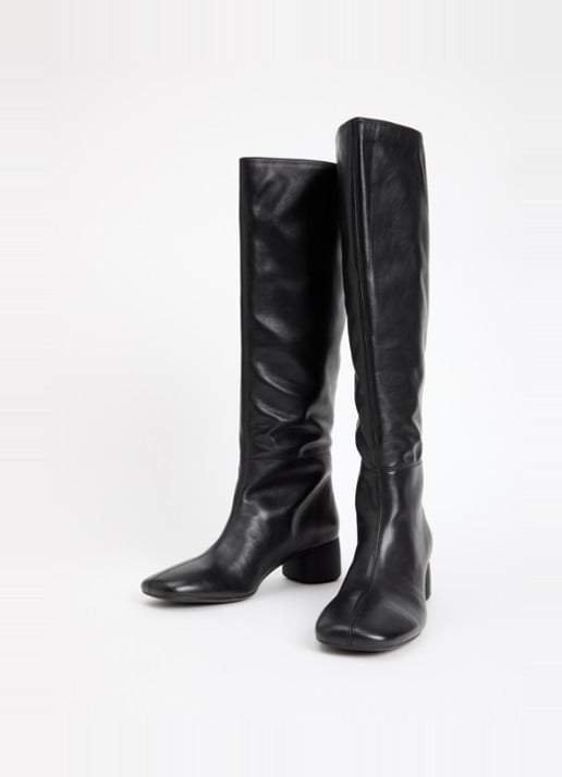 Vagabond Shoemakers Livia overknee laars van leer - detail zwart