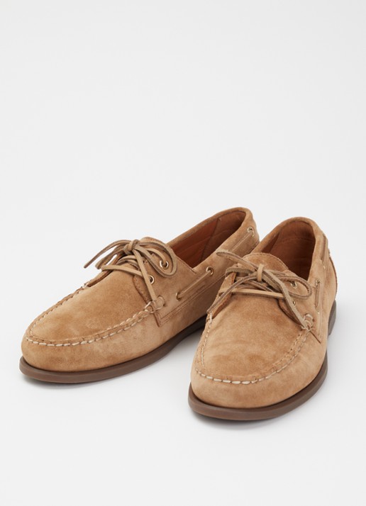 Vagabond Shoemakers Loui bootschoen van suède - detail 3 zand