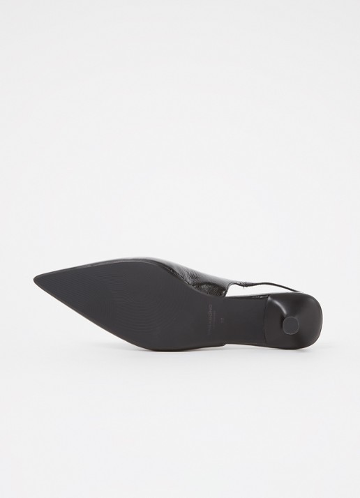 Vagabond Shoemakers Lykke slingback van lakleer - detail 3 zwart