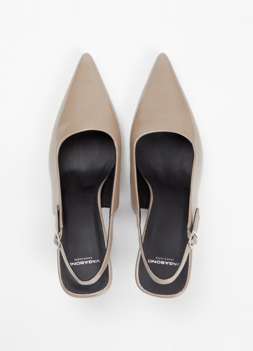 Vagabond Shoemakers Lykke slingback van lakleer - detail 5 taupe