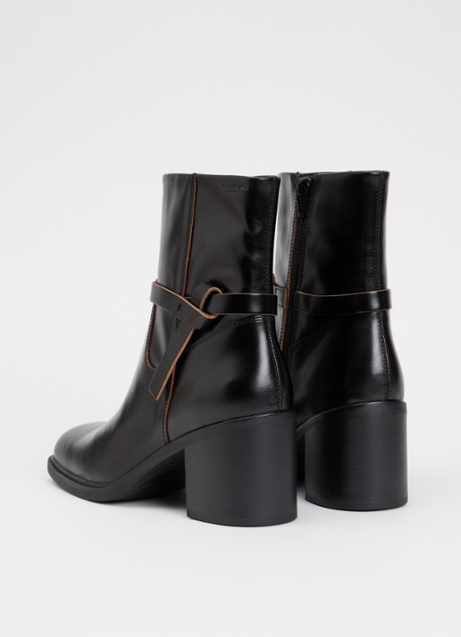 Vagabond Shoemakers Meryl enkellaarsje van leer - achterkant zwart