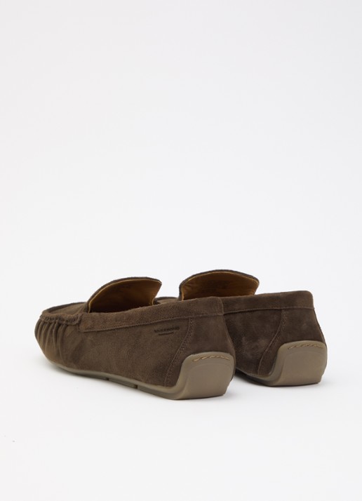 Vagabond Shoemakers Mika loafer van geitensuède - achterkant 5 donkerbruin