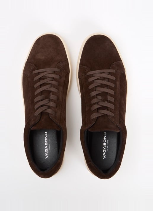 Vagabond Shoemakers Paul 2.0 sneaker van suède - detail 3 bruin
