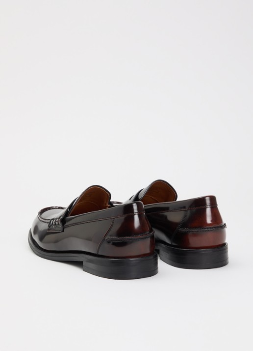 Vagabond Shoemakers Steven loafer van leer met lakfinish - achterkant 4 bordeauxrood