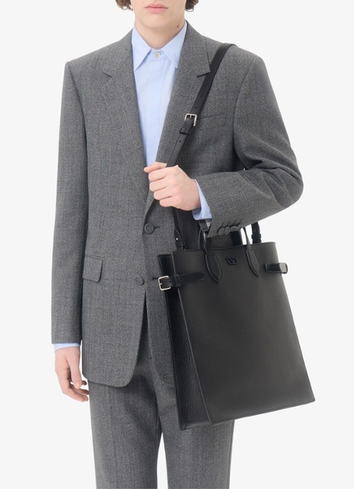 Valentino Garavani Antibes Medium handtas van kalfsleer - voorkant 2 zwart