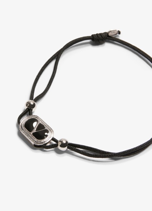 Valentino Garavani Armband met logo - detail 2 zwart