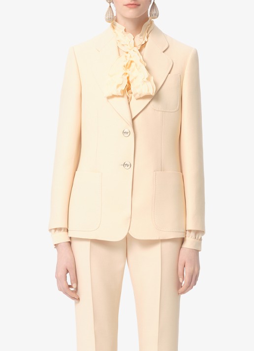 Valentino Garavani Blazer in zijdeblend met opgestikte zakken