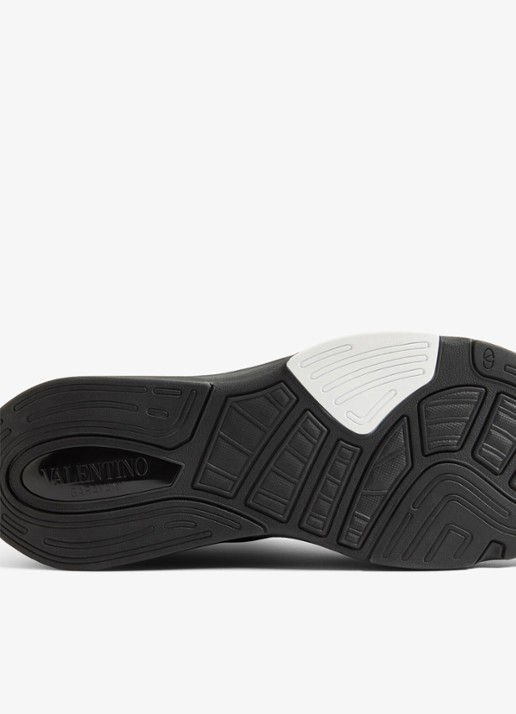 Valentino Garavani Demivee sneaker met suède details - detail 5 zwart