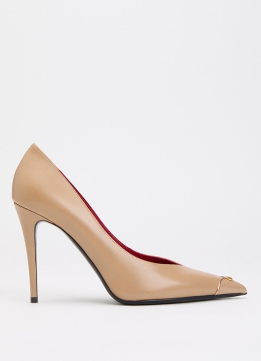 Valentino Garavani Heartip pump van leer
