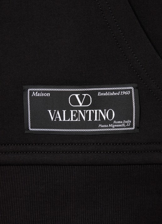 Valentino Garavani Hoodie met logo - detail 5 zwart