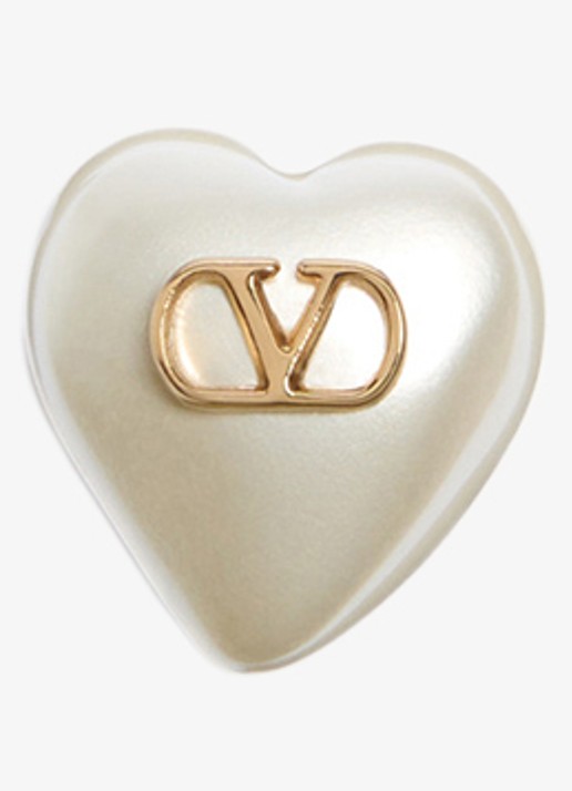 Valentino Garavani Oorstekers met logo - detail 4 creme
