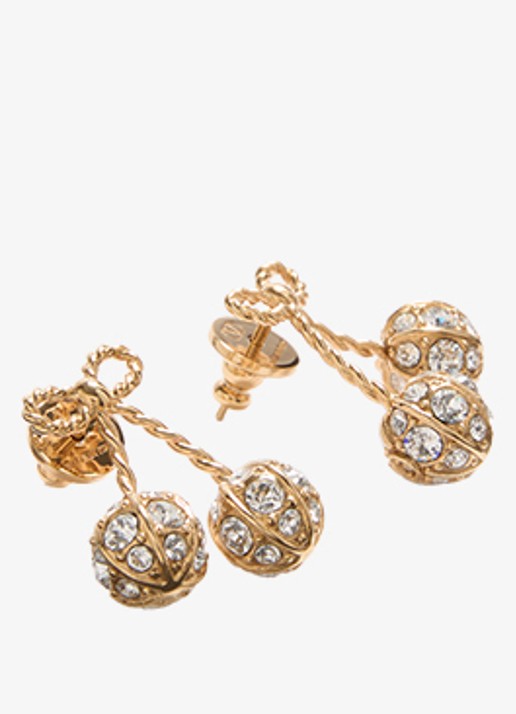 Valentino Garavani Oorstekers met strass - detail goud