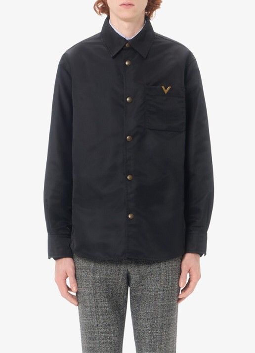 Valentino Garavani Oversized fit overshirt met borstzak