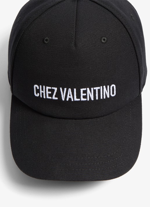 Valentino Garavani Pet met logoborduring - detail 4 zwart
