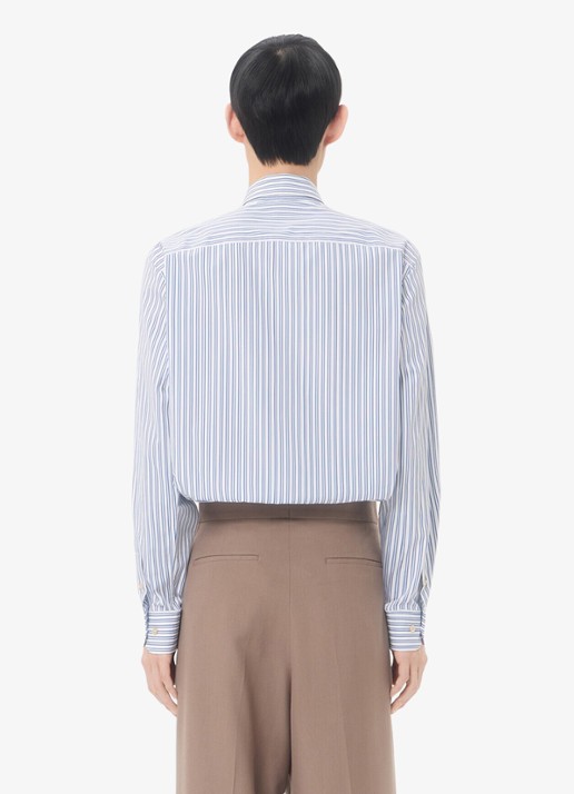 Valentino Garavani Regular fit overhemd met streepprint en borstzak - achterkant 6 blauw