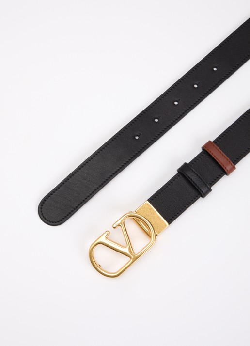 Valentino Garavani Reversible riem van kalfsleer - detail 2 camel