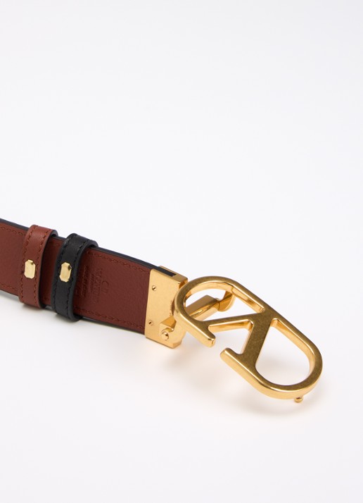 Valentino Garavani Reversible riem van kalfsleer - detail 3 camel