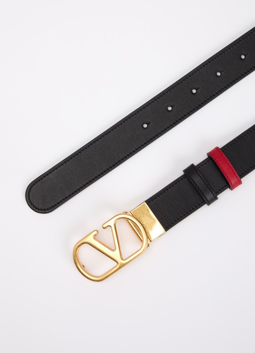 Valentino Garavani Reversible riem van kalfsleer - detail 2 rood