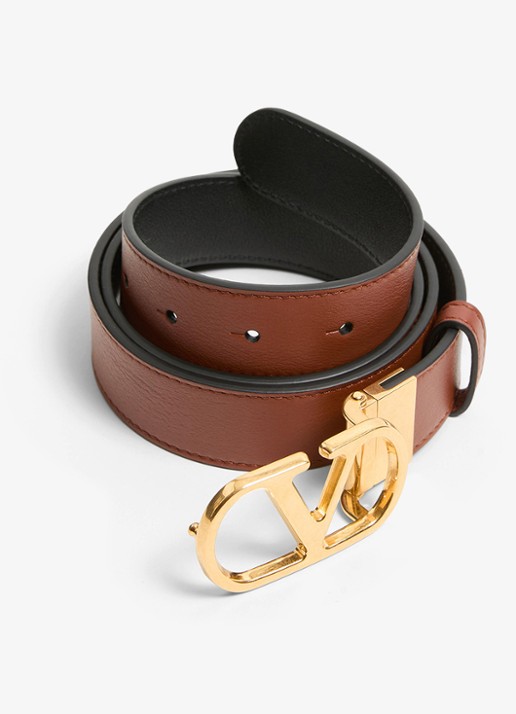 Valentino Garavani Reversible riem van kalfsleer - detail 5 bruin