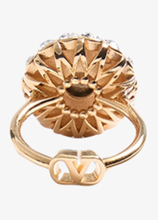 Valentino Garavani Ring met kristal - detail transparant