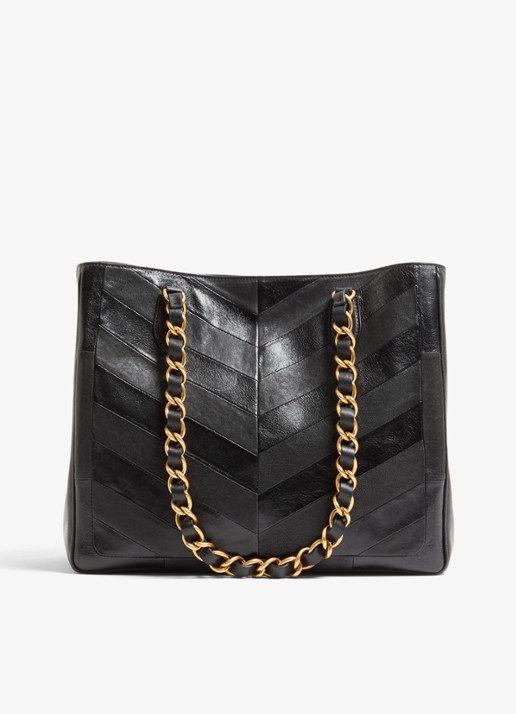Valentino Garavani Shopper van lamsleer - achterkant zwart